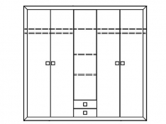 Шкаф TRAMONTO 5K1O2F W F